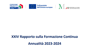 Rapporto sulla Formazione Continua in Italia. Annualità 2023-2024